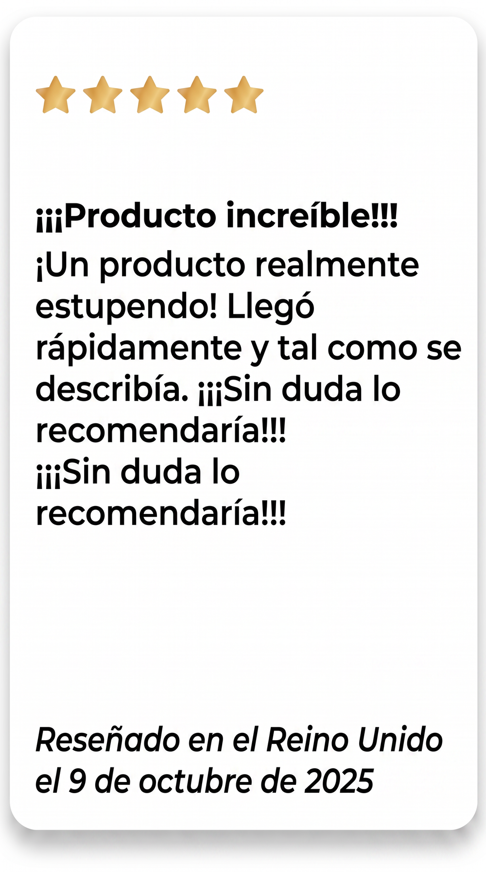 Customer review